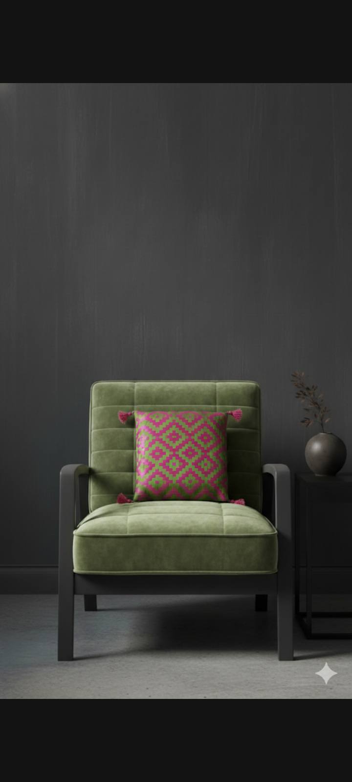 Ribbon Work Sofa Cushion