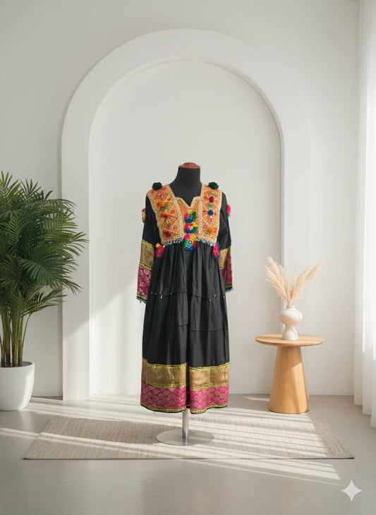 Stitched Fully Embroided Pashto Shirt