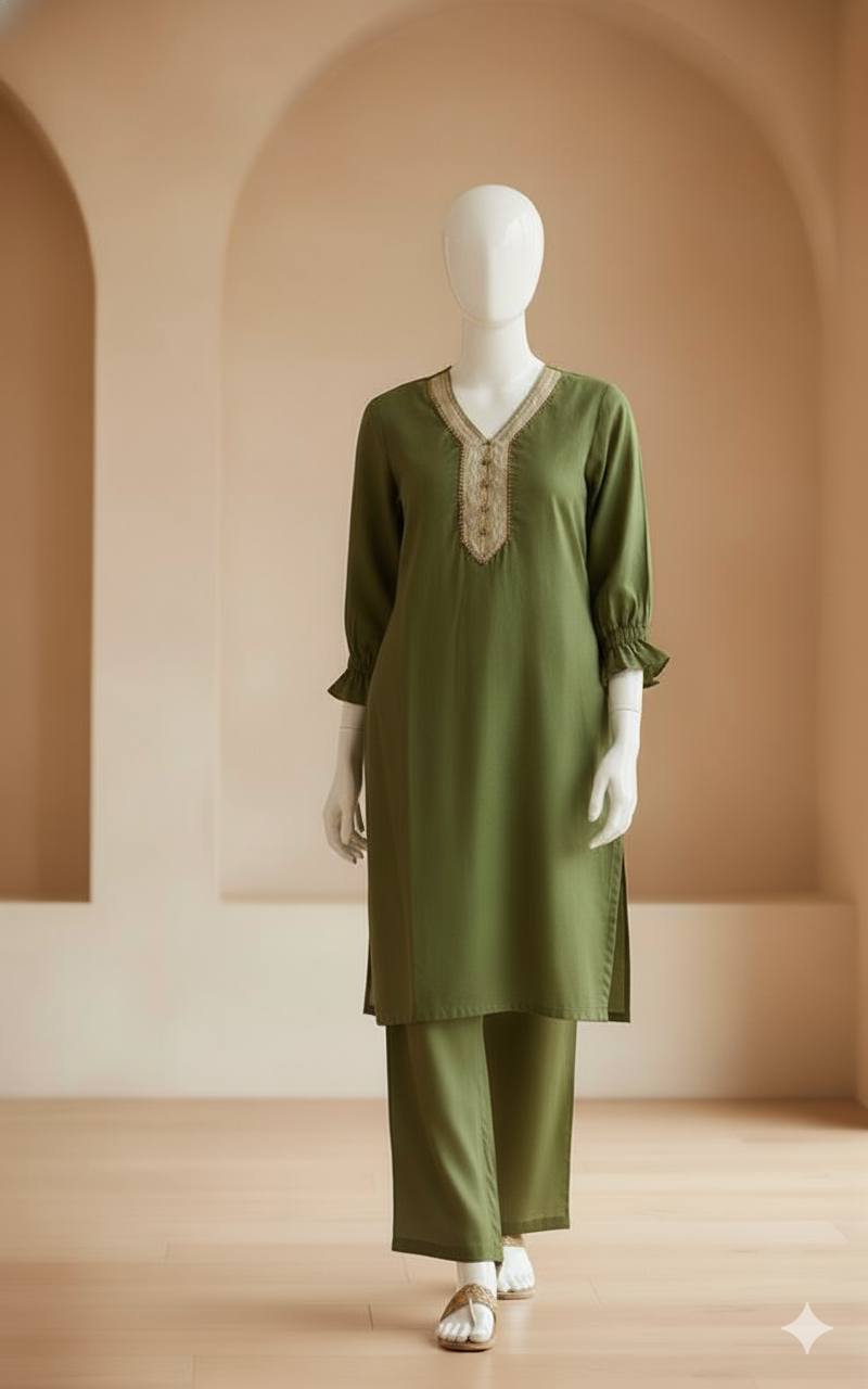 Stitched Gota Work 2pc Dress