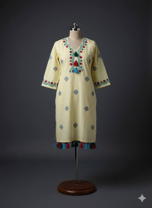 Stitched Hand Embroided 2pc Dress