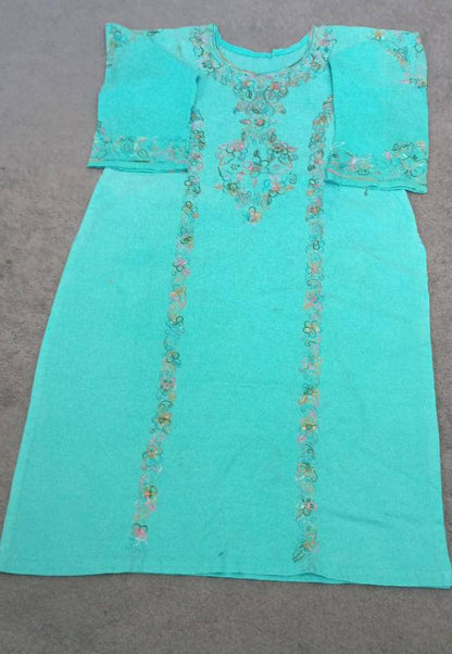 Unstitched embroided 2pc dress