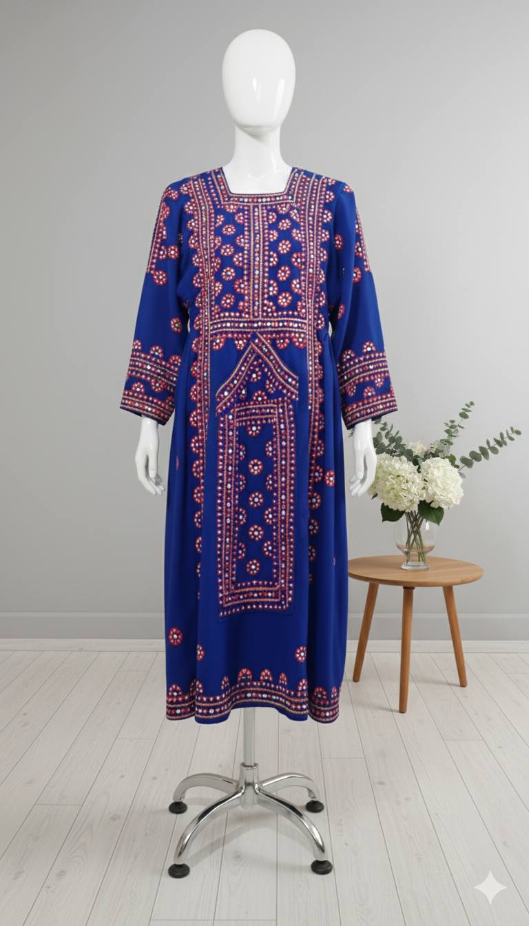 Stitched Balochi Hand Embroided Shirt