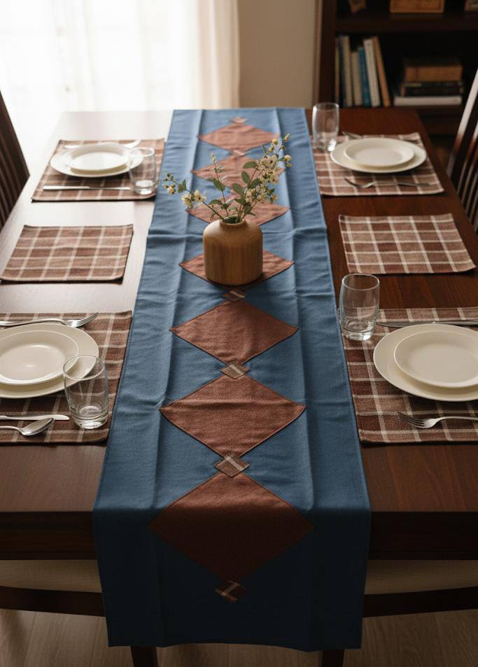 Table Runner with 6 Table Mats
