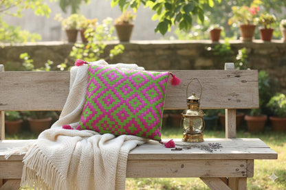 Ribbon Work Sofa Cushion