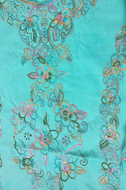 Unstitched embroided 2pc dress