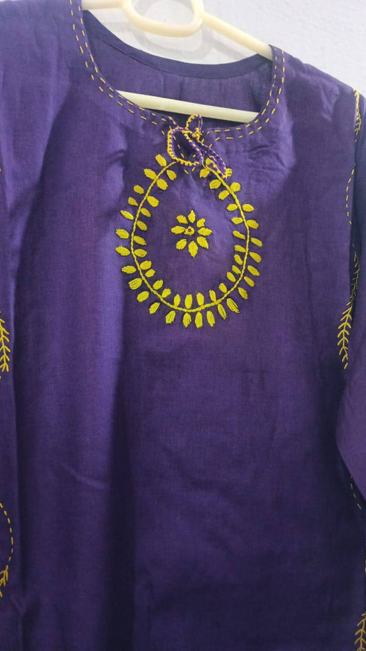 Stitched hand embroided 2pc dress