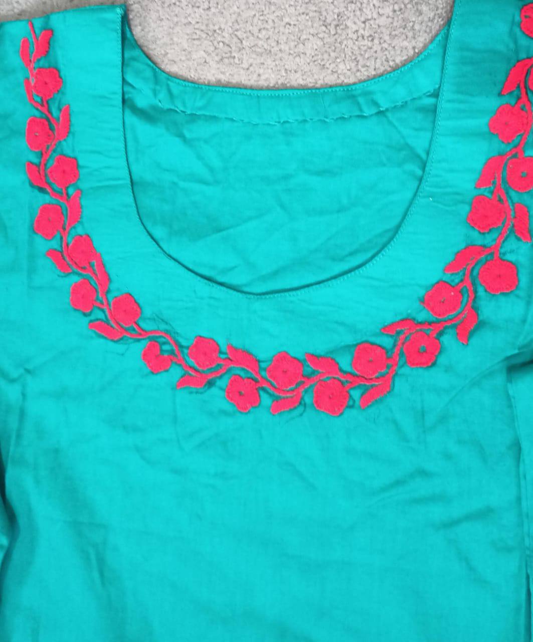 Stitched hand embroided  2pc